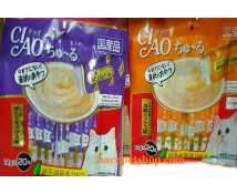 Ciao nhập khẩu từ Thái Lan ( súp gà & súp cá hồi ) gói 20 cây *14g 